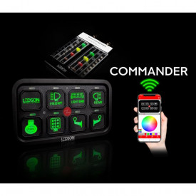 LEDSON PAINEL DE INETRRUPTOR DE RELÉ- 8 SAIDAS- BLUETOOTH/APP CONTROL/RGB