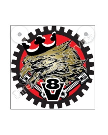 LIGHTBOX 17x17 EAGLE KING OF THE ROAD