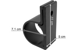 ABRAÇADEIRA DE MONTAGEM FAROIS EM ALUMINIO PRETO - Img 2