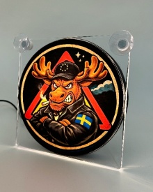 LIGHTBOX 17x17 ANGRY MOOSE