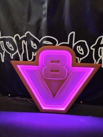 FOND DE CABINE ANCIEN LOGO V8