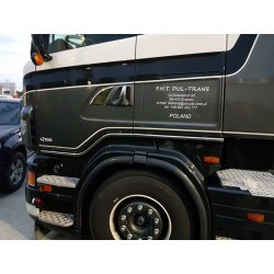 Conjunto de barras de aço inoxidável SCANIA R sob a cabine - Img 3