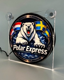 LIGHTBOX 17x17 POLAR EXPRESS NEW