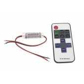 Mini Dimmer/Strobe + Wireless Remote Control for LED (12-24V)