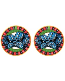 STICKER DICES BLUE