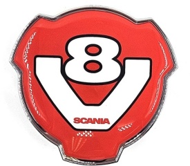 EMBLEMA V8 RED