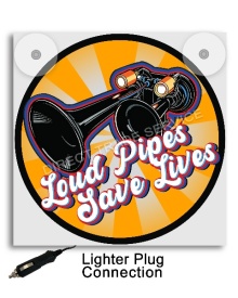 LIGHTBOX 17x17 LOUD PIPES SAVE LIVES ORANGE