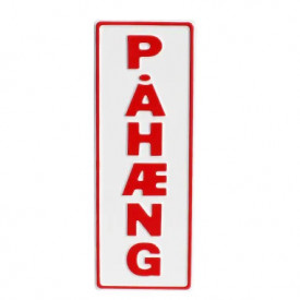 PAHAENG EM RELEVO BRANCO E VERMELHO