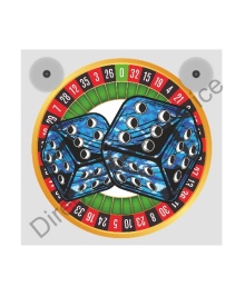 LIGHTBOX 17x17 PLUCHE DICES BLUE
