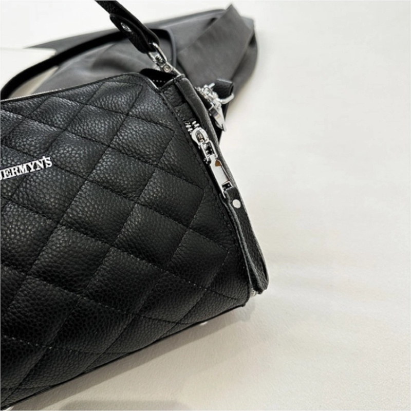 Geanta eleganta dama JERMYN'S Piacenza din piele naturala neagra