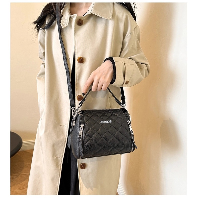 Geanta eleganta dama JERMYN'S Piacenza din piele naturala neagra