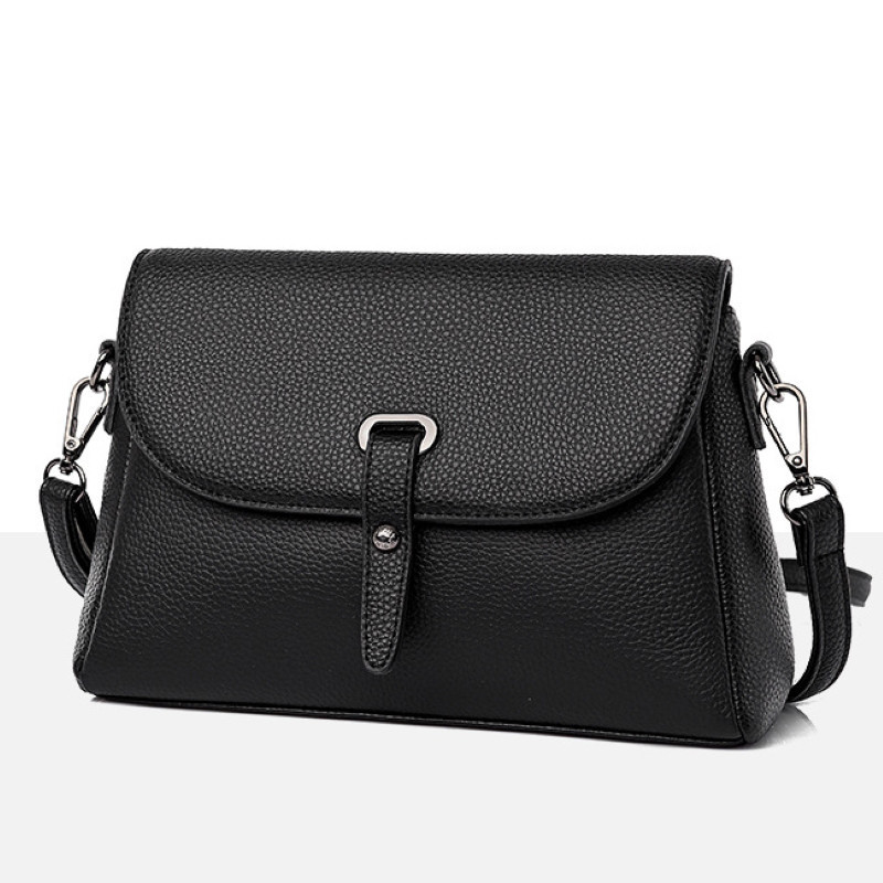 Geanta dama din piele naturala neagra JERMYN'S Scarlett