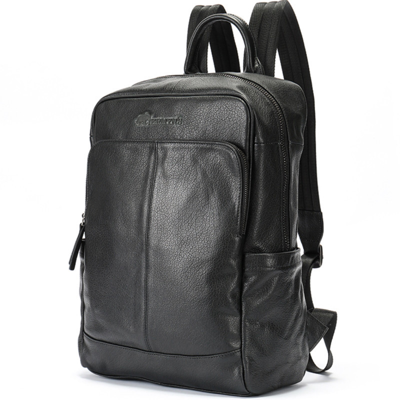 Rucsac din piele naturala neagra JERMYN'S Newport