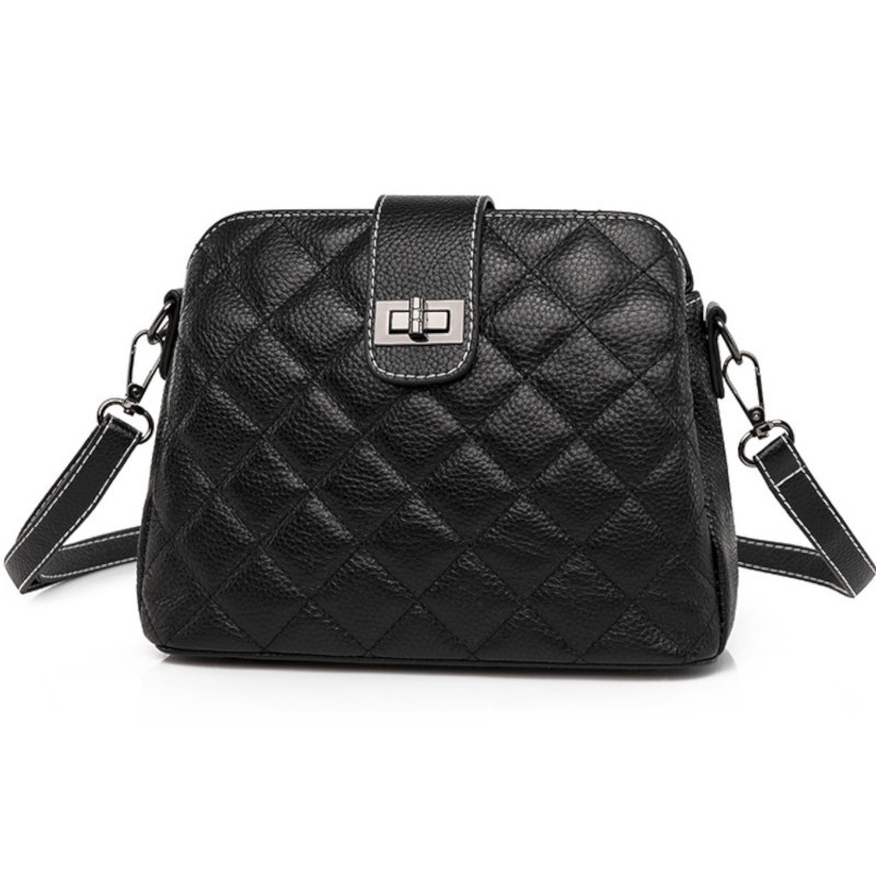 Geanta eleganta dama din piele naturala neagra JERMYN'S Clara