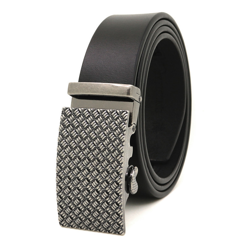 Curea barbati din piele naturala neagra JERMYN'S Bentley cu catarama automata