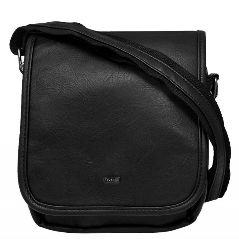 Geanta neagra messenger barbati CAVALDI Fabian - Img 1