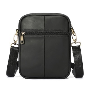 Borseta barbati din piele naturala JERMYN'S York, neagra, slim - Img 4