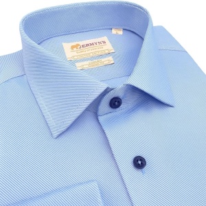 Camasa office barbati, regular, Diagonal Luxury Classic, Fit EASY IRON, bleu - Img 3