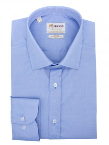 Camasa office bleu barbati Oxford EASY IRON - Luxury Slim Fit - Img 3