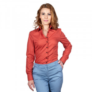 Camasa office dama maro coniac - Luxury Slim Fit EASY IRON