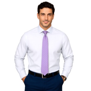 Camasa slim alba barbati Exclusive Slim Fit din poplin EASY IRON