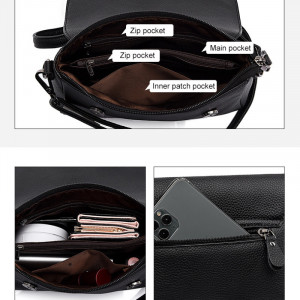 Geanta dama din piele naturala neagra JERMYN'S Scarlett - Img 13