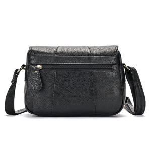 Geanta dama JERMYN'S Sophia, piele naturala, neagra, casual - Img 7
