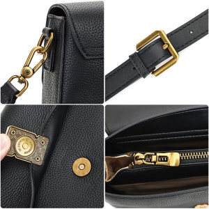 Geanta dama, piele naturala, JERMYN'S Cesara, neagra - Img 10