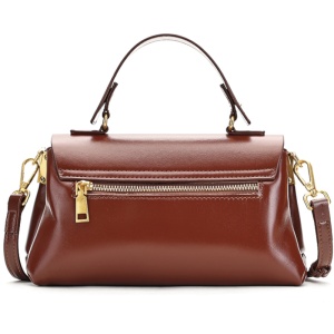 Geanta dama, piele naturala, JERMYN'S Evora, maro caramel - Img 4