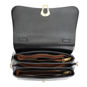 Geanta dama, piele naturala, JERMYN'S Evora, neagra - Img 7