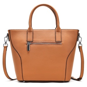 Geanta dama, piele naturala, JERMYN'S Malaga, maro caramel - Img 6