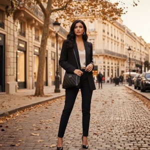 Geanta eleganta dama din piele naturala neagra JERMYN'S Clara - Img 2