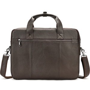 Geanta laptop, JERMYN'S Auckland, piele naturala maro inchis - Img 5