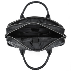 Geanta laptop, piele naturala, JERMYN'S Austin, neagra - Img 12