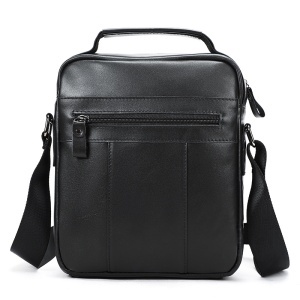 Geanta messenger barbati din piele naturala neagra JERMYN'S Wilson - Img 4