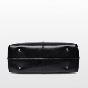 Geanta shopper dama din piele naturala neagra JERMYN'S Sheryl - Img 7