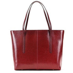Geanta shopper dama din piele naturala rosie JERMYN'S Sheryl - Img 5