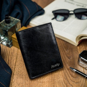 Portofel premium negru barbati ROVICKY RFID din piele naturala - Img 5