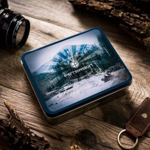 Portofel premium vertical barbati piele naturala maro PETERSON RFID Hunter - Img 11