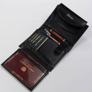Portofel scurt dama PETERSON Darla RFID piele naturala neagra - Img 5