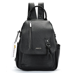 Rucsac dama din piele naturala neagra JERMYN'S Genova