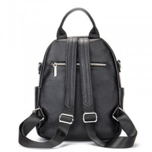 Rucsac dama din piele naturala neagra JERMYN'S Gloria - Img 8