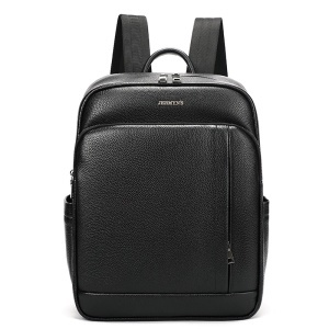 Rucsac piele naturala barbati, JERMYN'S Oakland, negru - Img 4