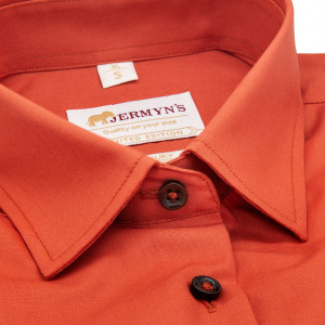 Camasa office dama maro coniac - Luxury Slim Fit EASY IRON - Img 2