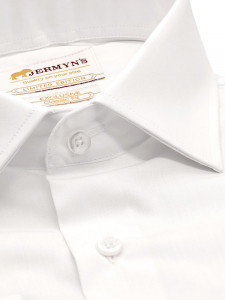 Camasa slim alba barbati Exclusive Slim Fit din poplin EASY IRON - Img 2