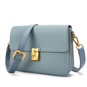 Geanta dama, piele naturala, JERMYN'S Cesara, bleu - Img 7