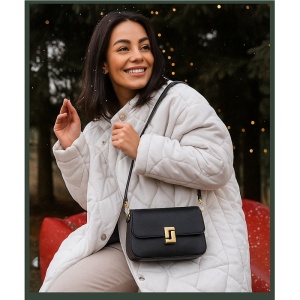 Geanta dama, piele naturala, JERMYN'S Cesara, neagra - Img 7