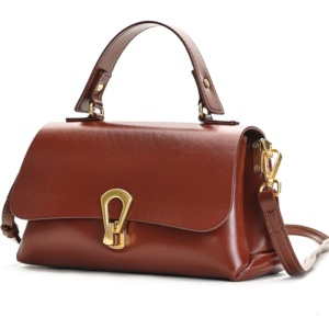 Geanta dama, piele naturala, JERMYN'S Evora, maro caramel