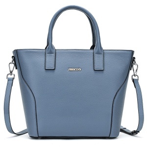 Geanta dama, piele naturala, JERMYN'S Malaga, bleu - Img 3