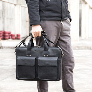 Geanta laptop din piele naturala neagra JERMYN'S Sunderland - Img 6